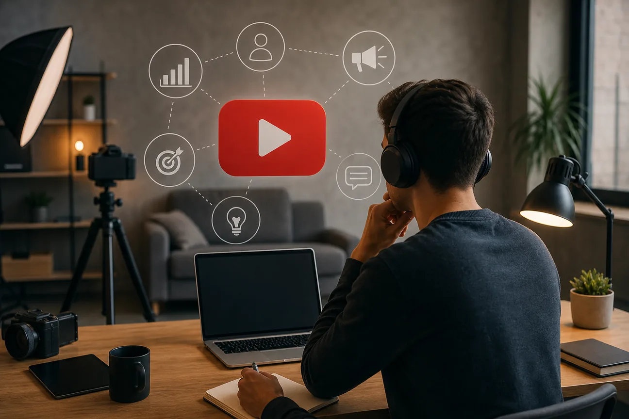 Editorial illustration for Best YouTube Marketing Course Options